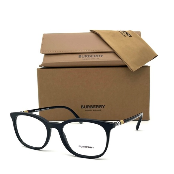 Authentic New - BURBERRY BE2266 3464 Matte Black / Demo Lens 54mm Eyeglasses - Picture 3 of 6
